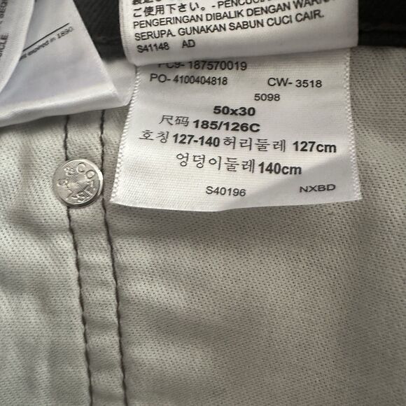 Levi's 541 Athletic Tapered Stretch Jeans Men's 50 x 30 Gray Hiphop Streetwear - Picture 4 of 4